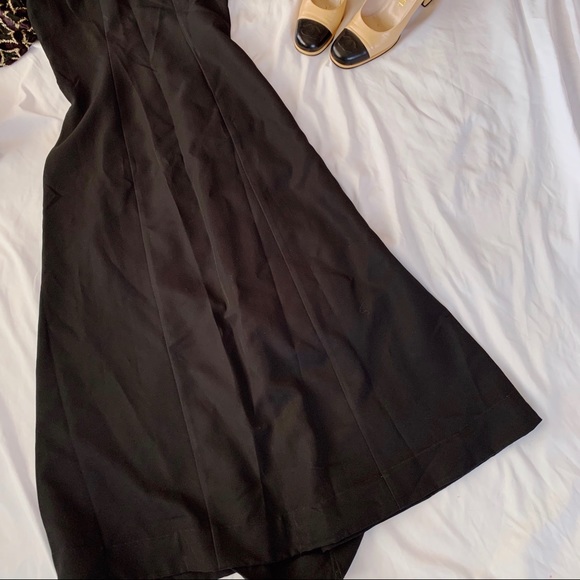 Vtg 80s Ballon Sleeves Velvet Wiggle Maxi Dress - Picture 6 of 9